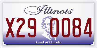 IL license plate X290084