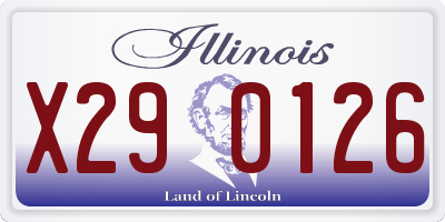 IL license plate X290126