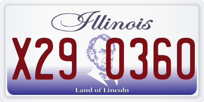 IL license plate X290360