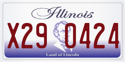 IL license plate X290424