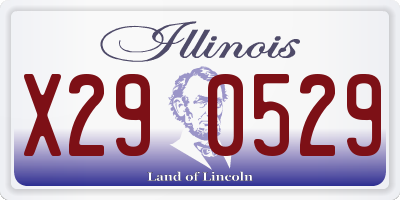 IL license plate X290529