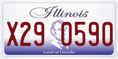 IL license plate X290590