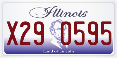 IL license plate X290595