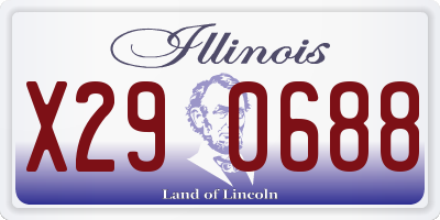 IL license plate X290688
