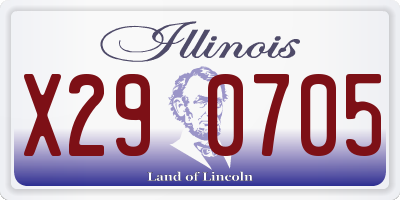 IL license plate X290705