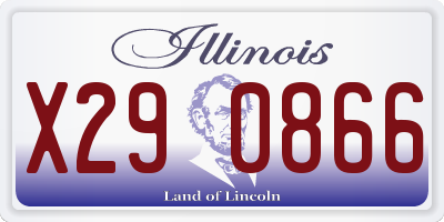 IL license plate X290866