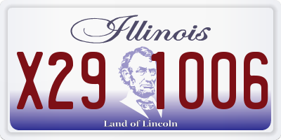 IL license plate X291006