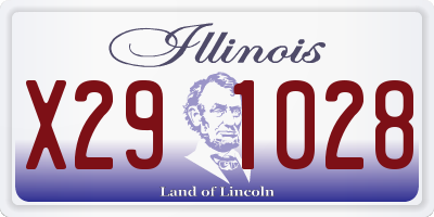 IL license plate X291028