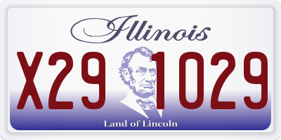 IL license plate X291029
