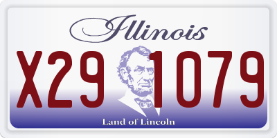 IL license plate X291079