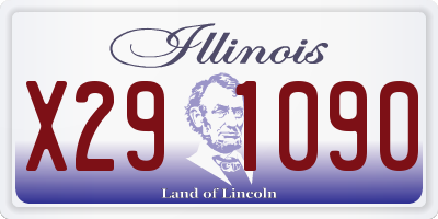 IL license plate X291090