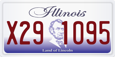 IL license plate X291095