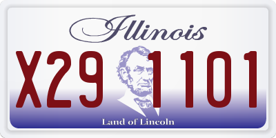 IL license plate X291101