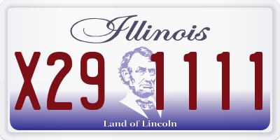 IL license plate X291111