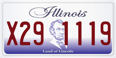 IL license plate X291119