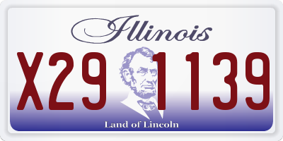 IL license plate X291139