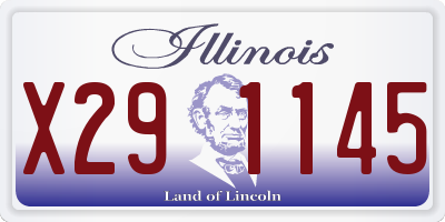 IL license plate X291145