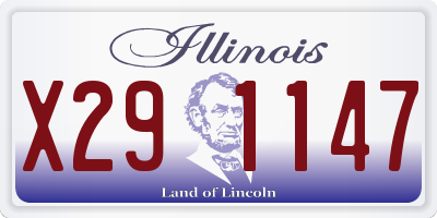 IL license plate X291147