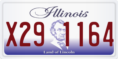 IL license plate X291164