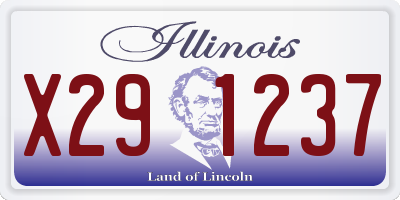 IL license plate X291237