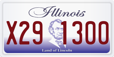 IL license plate X291300