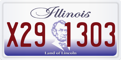 IL license plate X291303