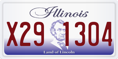 IL license plate X291304
