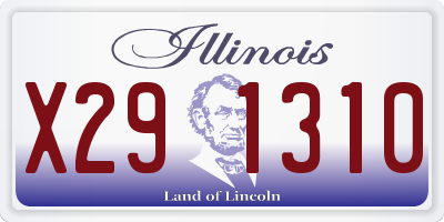 IL license plate X291310
