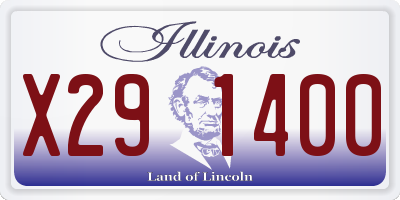 IL license plate X291400