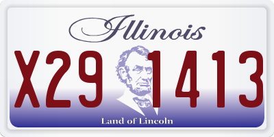 IL license plate X291413