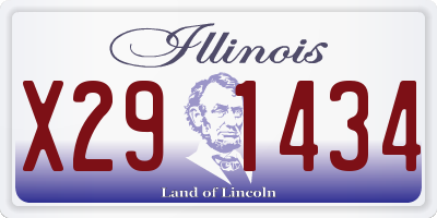 IL license plate X291434