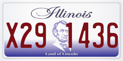 IL license plate X291436