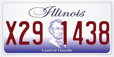 IL license plate X291438
