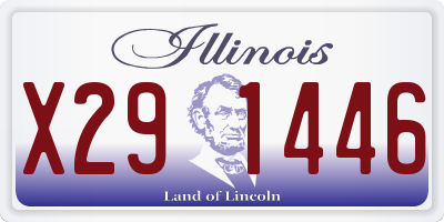 IL license plate X291446