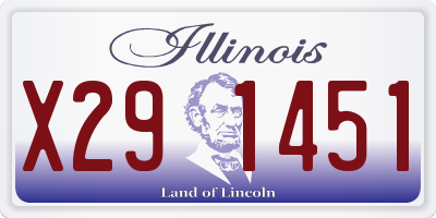 IL license plate X291451