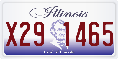IL license plate X291465