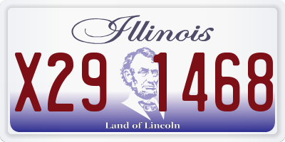 IL license plate X291468