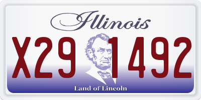 IL license plate X291492