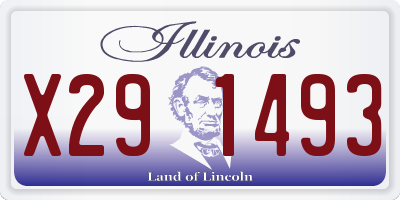 IL license plate X291493