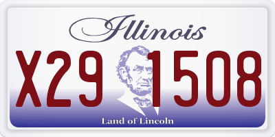 IL license plate X291508