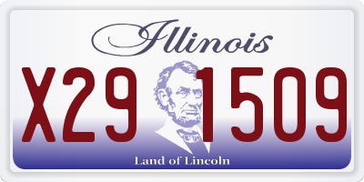 IL license plate X291509