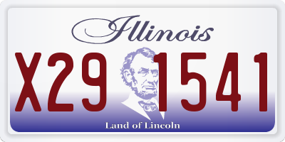 IL license plate X291541