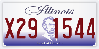 IL license plate X291544