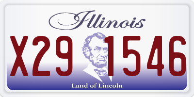 IL license plate X291546