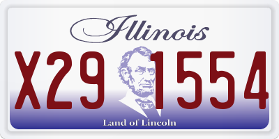 IL license plate X291554
