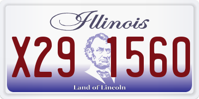 IL license plate X291560