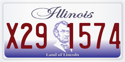 IL license plate X291574