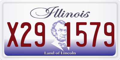 IL license plate X291579