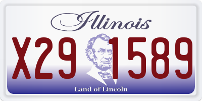 IL license plate X291589