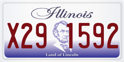 IL license plate X291592